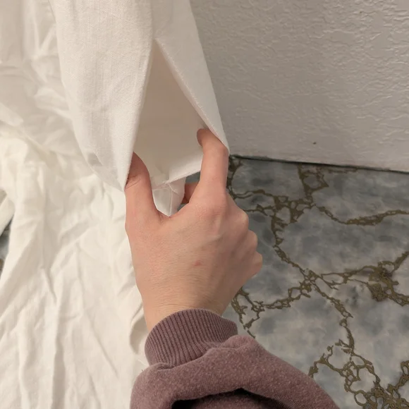 Women's White Jumpsuit with Button Detail - Picture 4 of 9